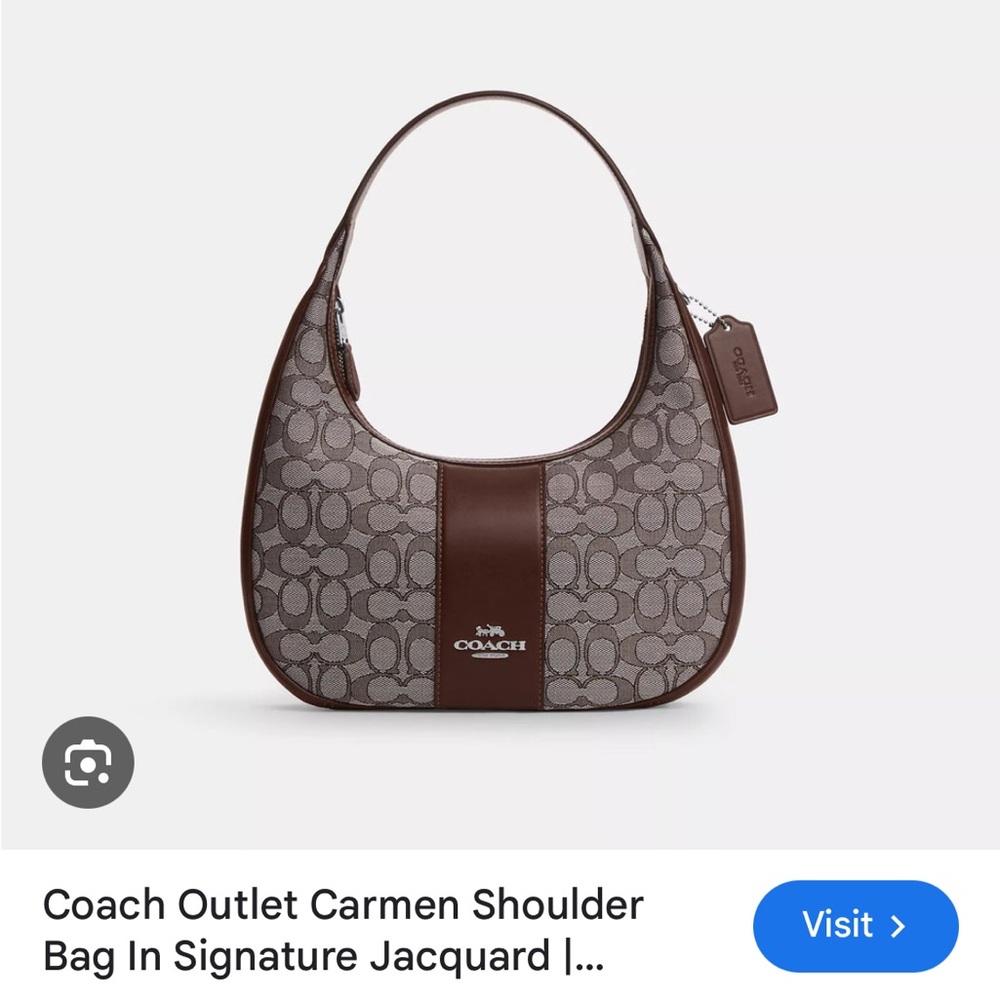 Coach Outlet Carmen Shoulder Bag in Signature Jacquard